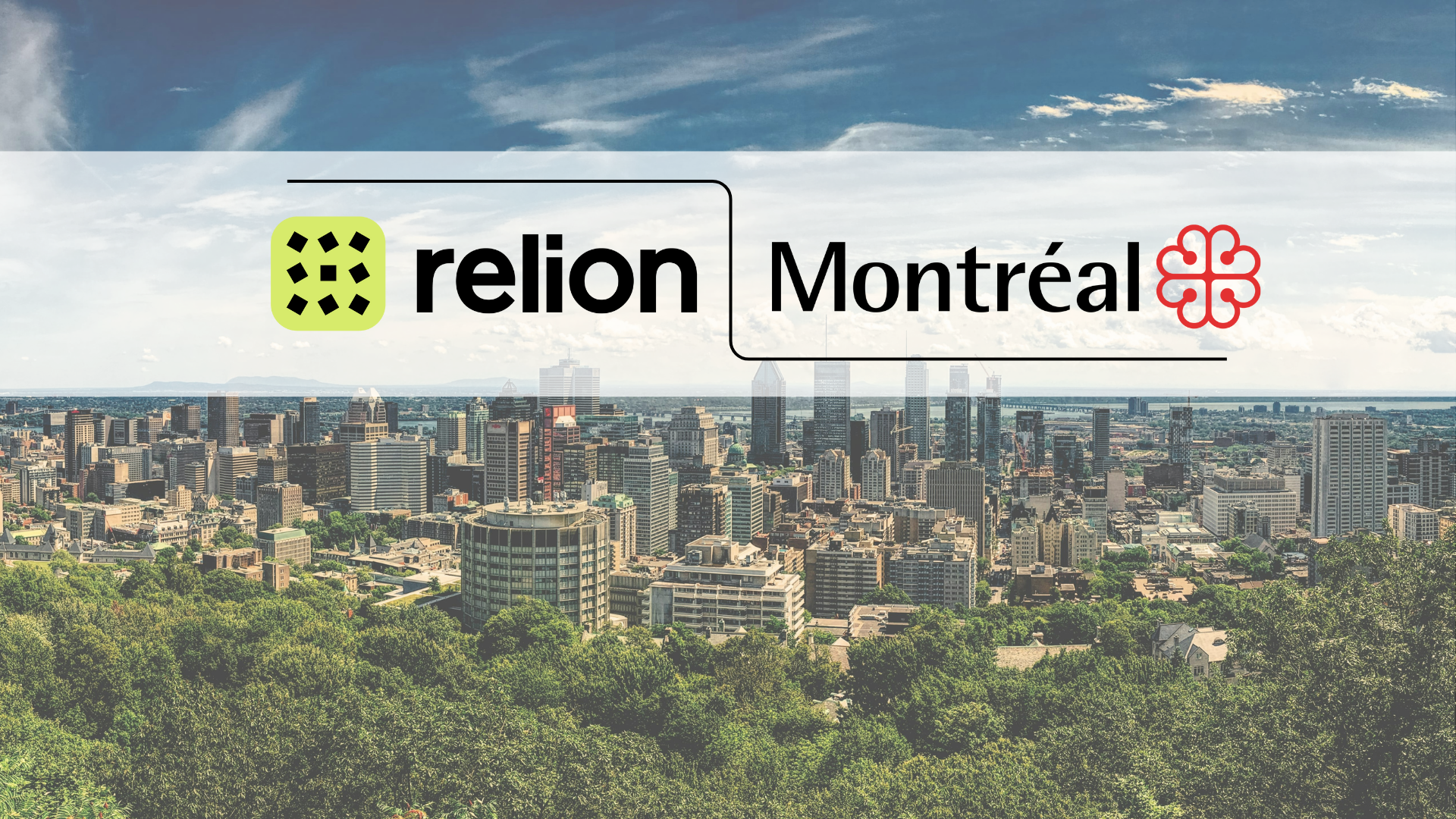 Relion logo x Ville de Montreal logo