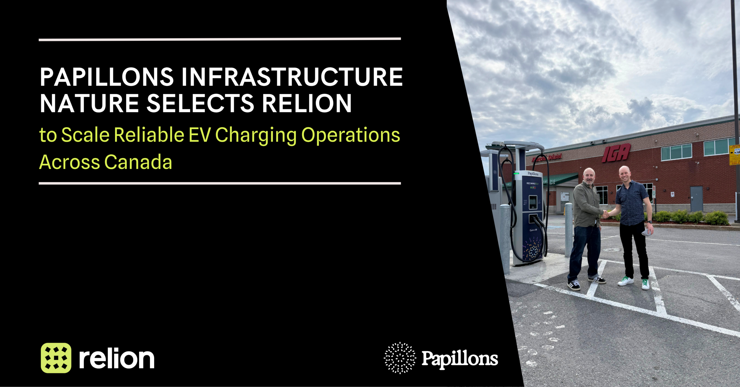 Papillons Infrastructure Nature Selects Relion to Scale Reliable EV Charging Operations Across Canada